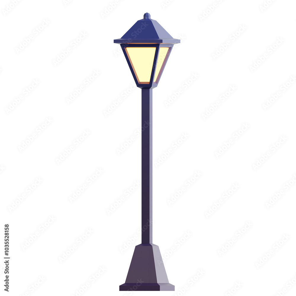 3D illustration of street lamp 3D illustration of street lamp