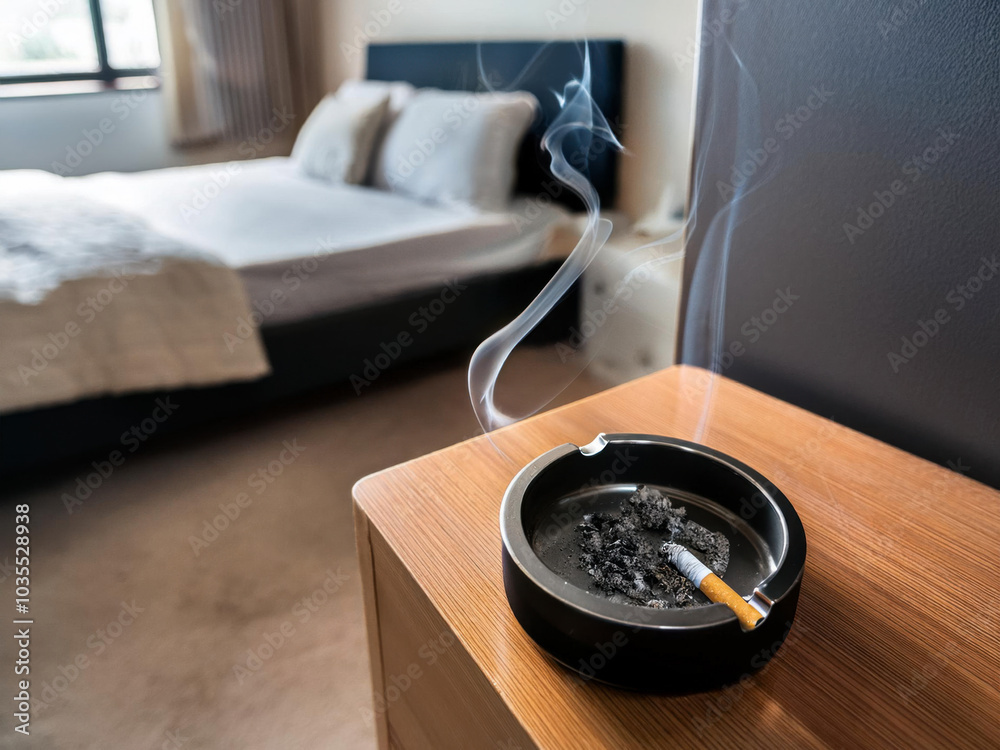 Fototapeta premium Ashtray in a room
