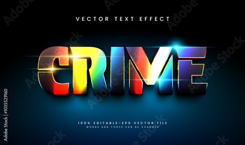 Modern colorful pride editable vector text effect. Suitable for glowing night technology event.