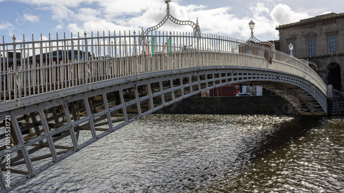 Photography The Ha'penny bridge in Dublin City, Ireland.