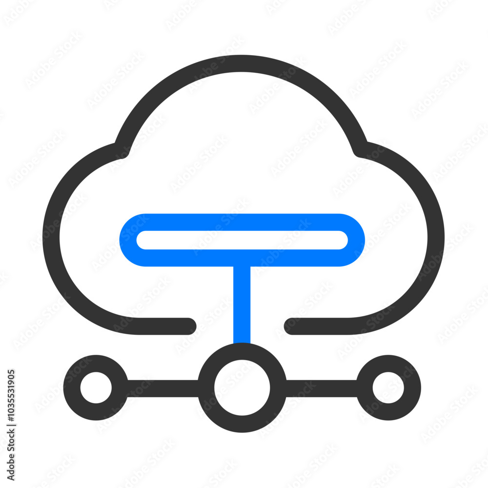 Blue and black outline business icon pack Blue and black outline business icon pack