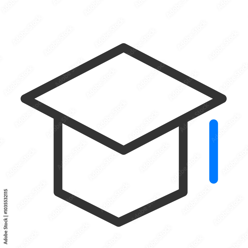 Blue and black outline business icon pack Blue and black outline business icon pack