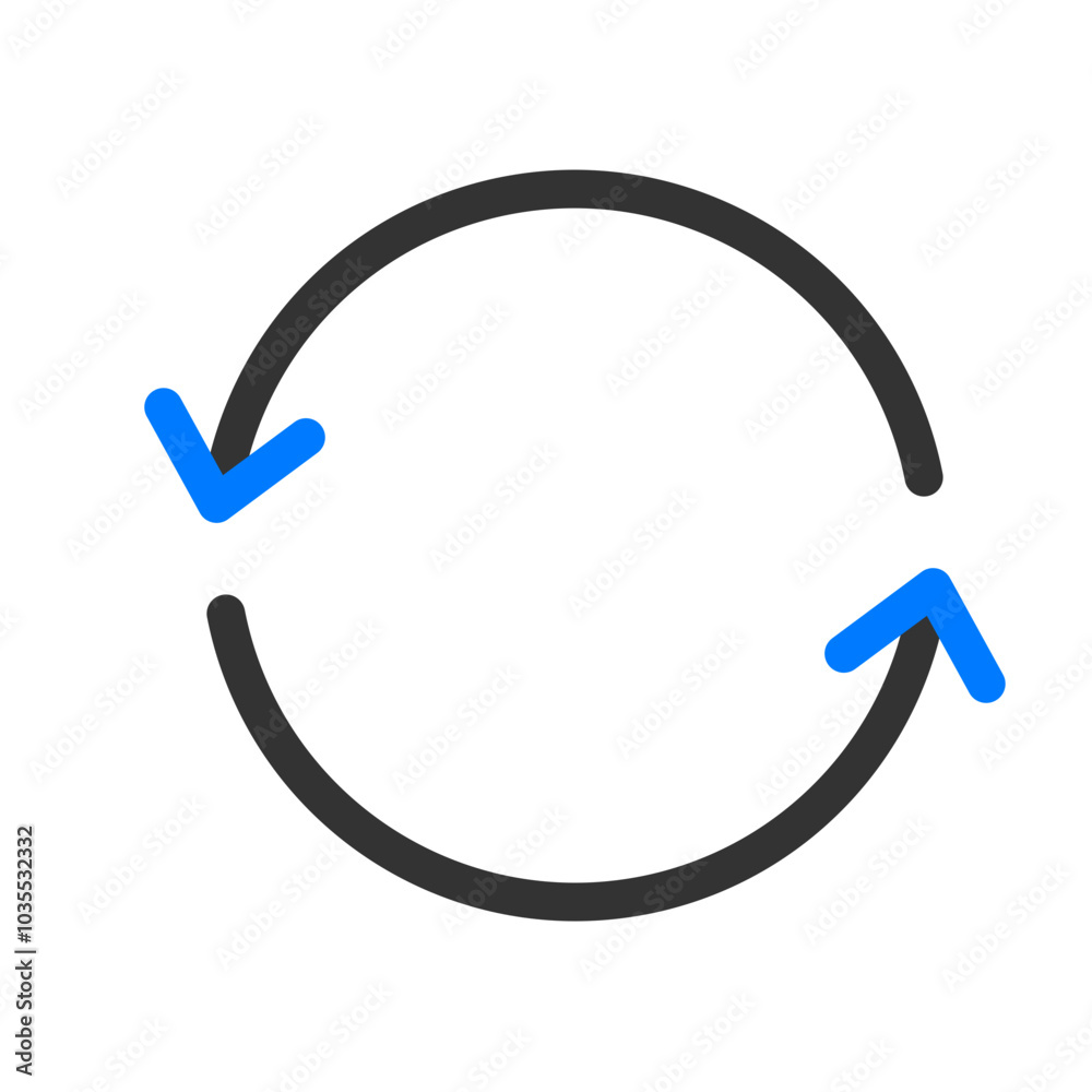 Blue and black outline business icon pack Blue and black outline business icon pack