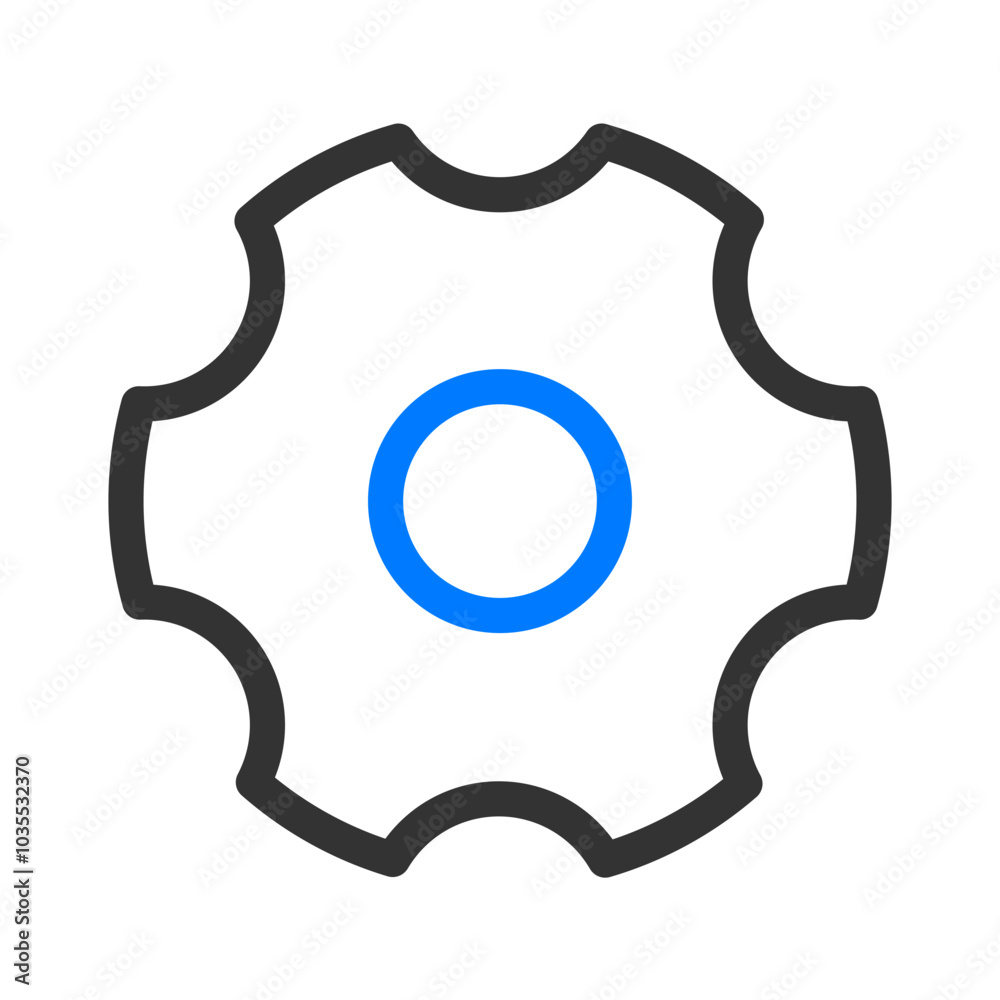 Blue and black outline business icon pack Blue and black outline business icon pack