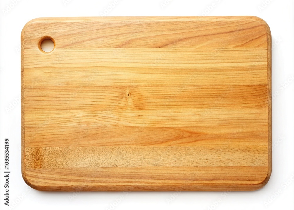 Culinary essential: Empty wood cutting board for various kitchen tasks. Culinary essential: Empty wood cutting board for various kitchen tasks.