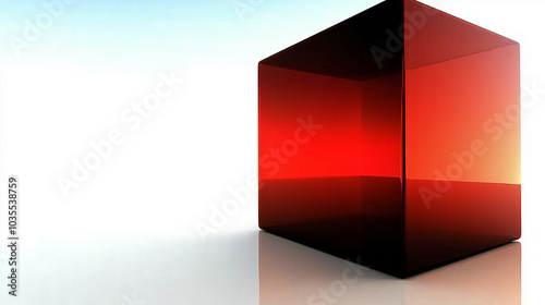 red cube abstract tile block background illustration