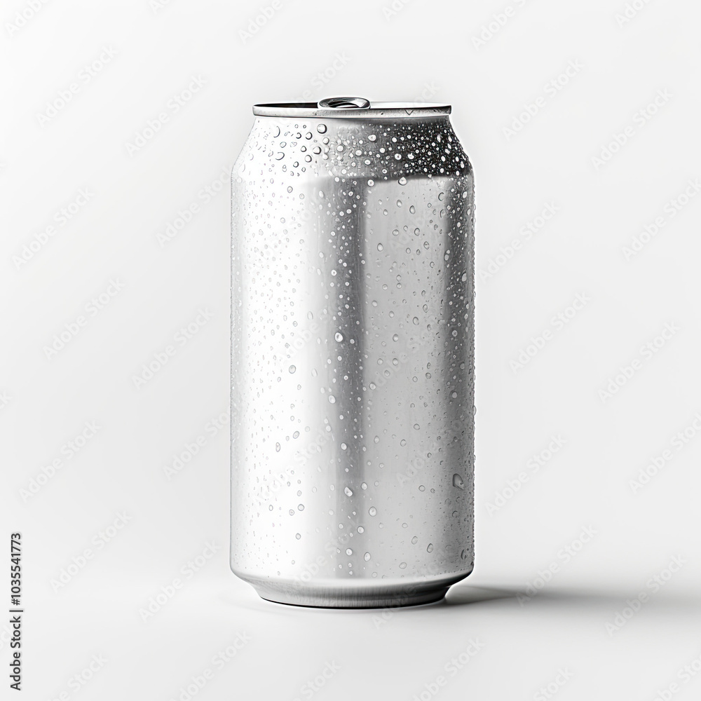 Can of Soda Mockup, high-end and customizable with realistic high-resolution rendering, ideal for branding, packaging design, and beverage presentations, AI Generative