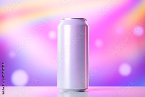 Can of Soda Mockup, high-end and customizable with realistic high-resolution rendering, ideal for branding, packaging design, and beverage presentations, AI Generative