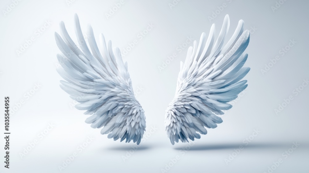 Obraz premium Elegant Wings Symbolizing Freedom and Unity