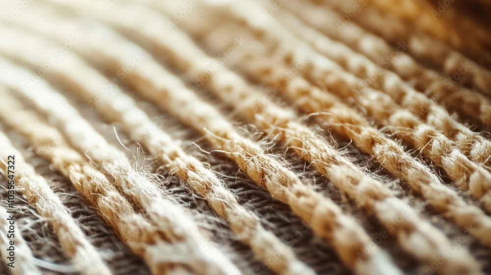An intricate close-up shot of a fabric section, the interlacing texture, patterns and strands of textile. An intricate close-up shot of a fabric section, the interlacing texture, patterns and strands of textile.