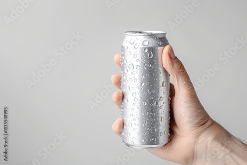 Can of Soda Mockup, high-end and customizable with realistic high-resolution rendering, ideal for branding, packaging design, and beverage presentations, AI Generative