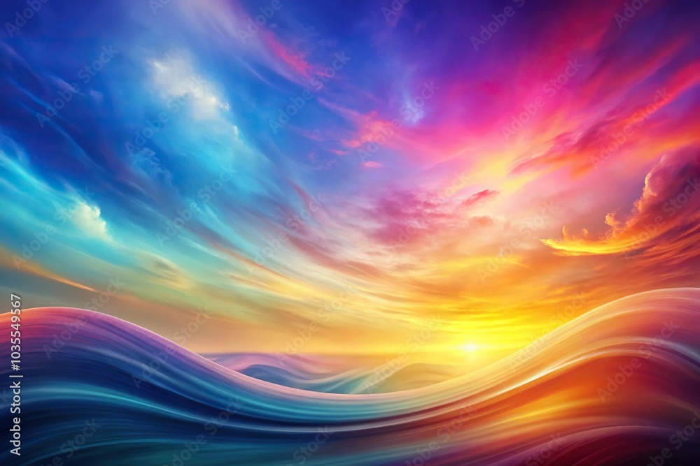 abstract sky background with colorful gradient wave Aerial abstract sky background with colorful gradient wave Aerial