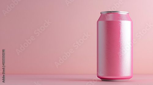 Can of Soda Mockup, high-end and customizable with realistic high-resolution rendering, ideal for branding, packaging design, and beverage presentations, AI Generative