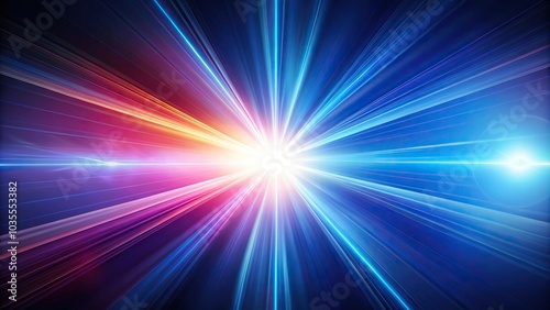 abstract background with freeform light beams
