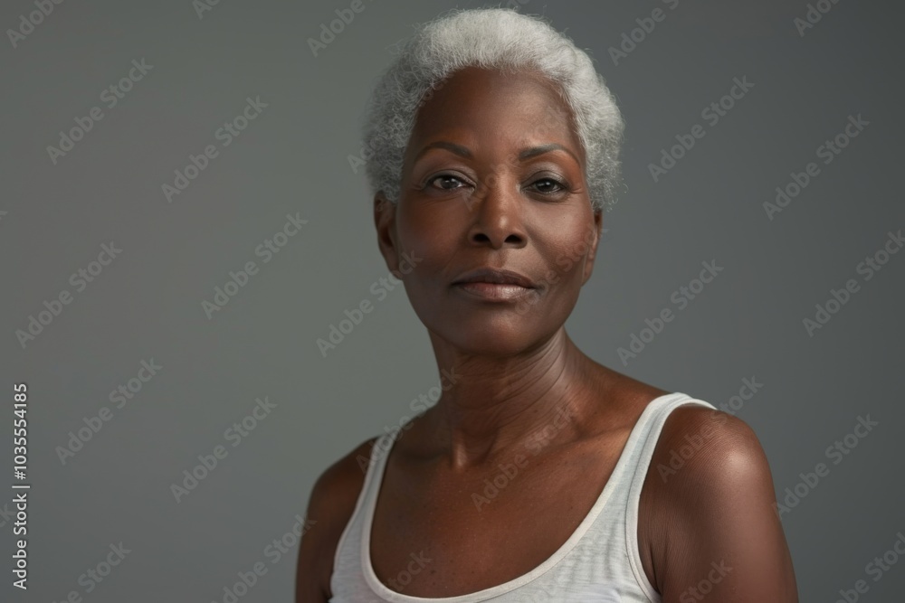 Studio portrait of a elegant senior black woman Studio portrait of a elegant senior black woman