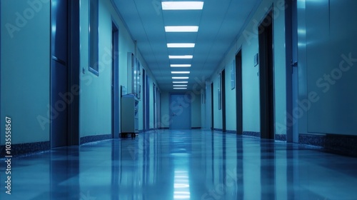 Wallpaper Mural Empty hospital interior with quiet administration offices Torontodigital.ca