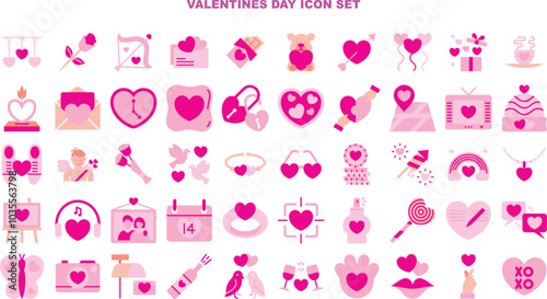 1 pack of valentines day icon collection