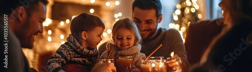 Family Gathered Around the ...