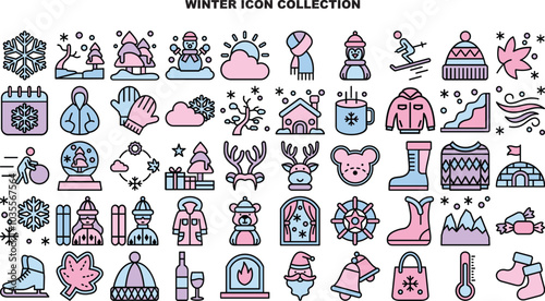 1 pack of winter icon collection photo