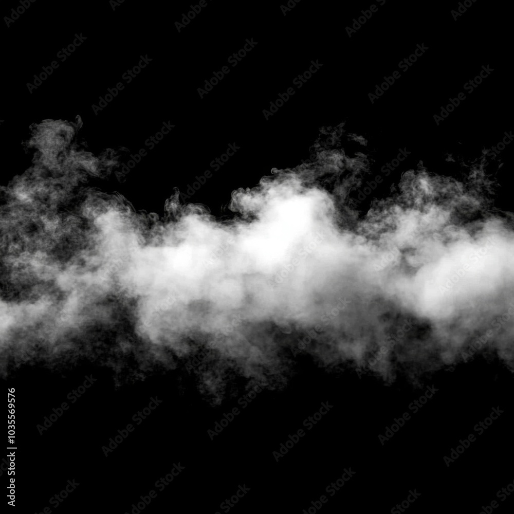 fog on black background fog on black background