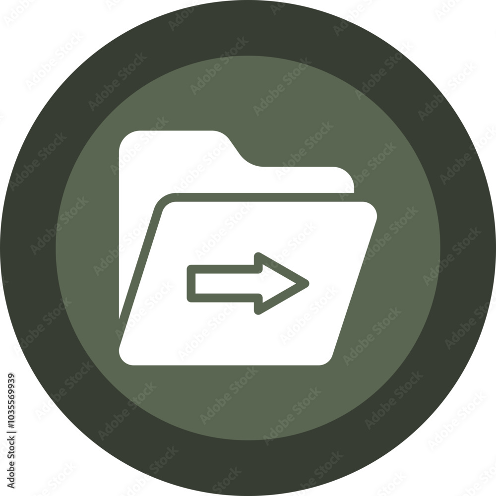 Folder Move Icon Design