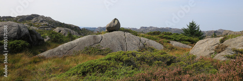 Unique landscape near Egersund, Norway. photo