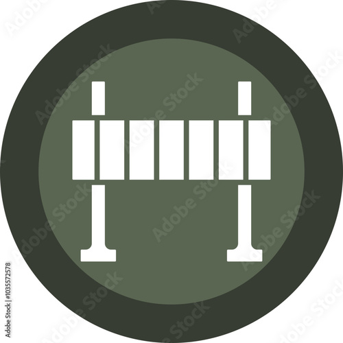 Road Obstruction Icon Design