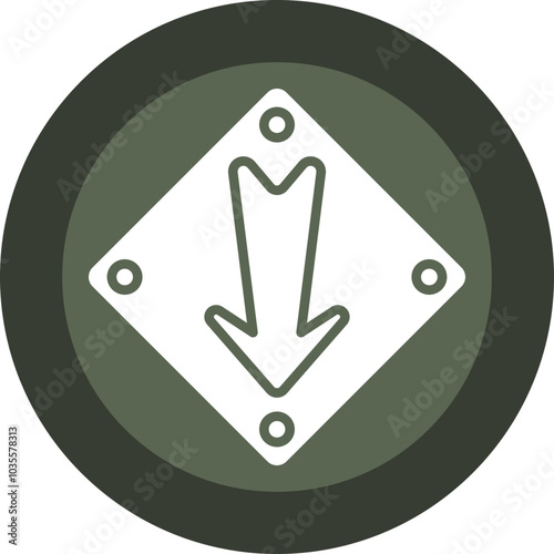 Down Arrow Icon Design
