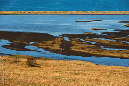 nature sceneries in the Hvalfjarðareyri surroundings along the road 47, Iceland photo