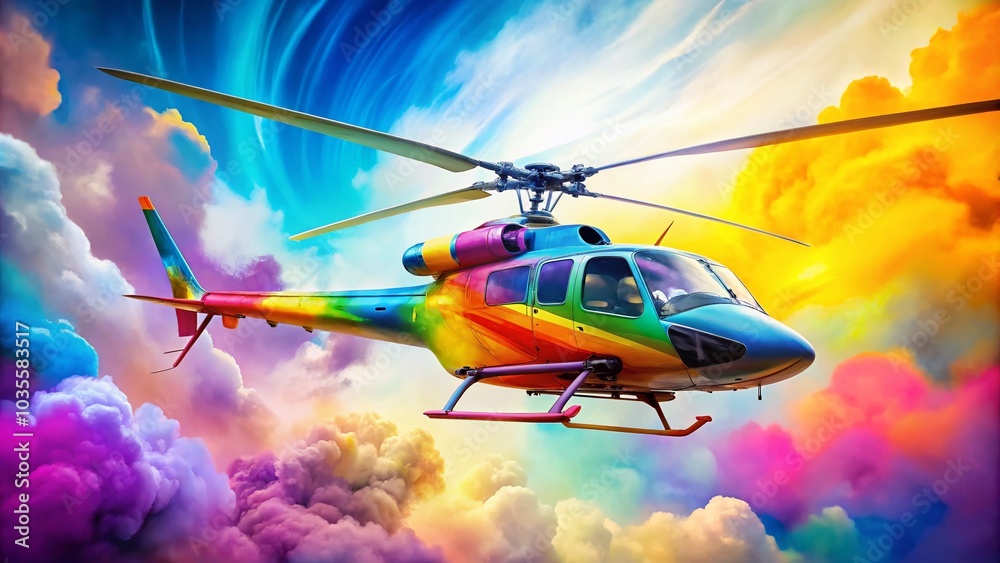 Surreal Helicopter Icon on White Background for Creative Designs and Digital Art Surreal Helicopter Icon on White Background for Creative Designs and Digital Art