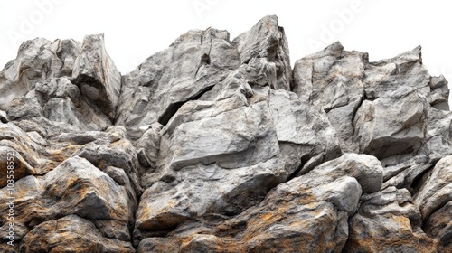 jagged coastal rock formation on a coastal cliff