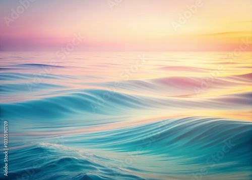 Abstract Pastel Waves Background with Soft Gradients for Modern Minimalist Aesthetic