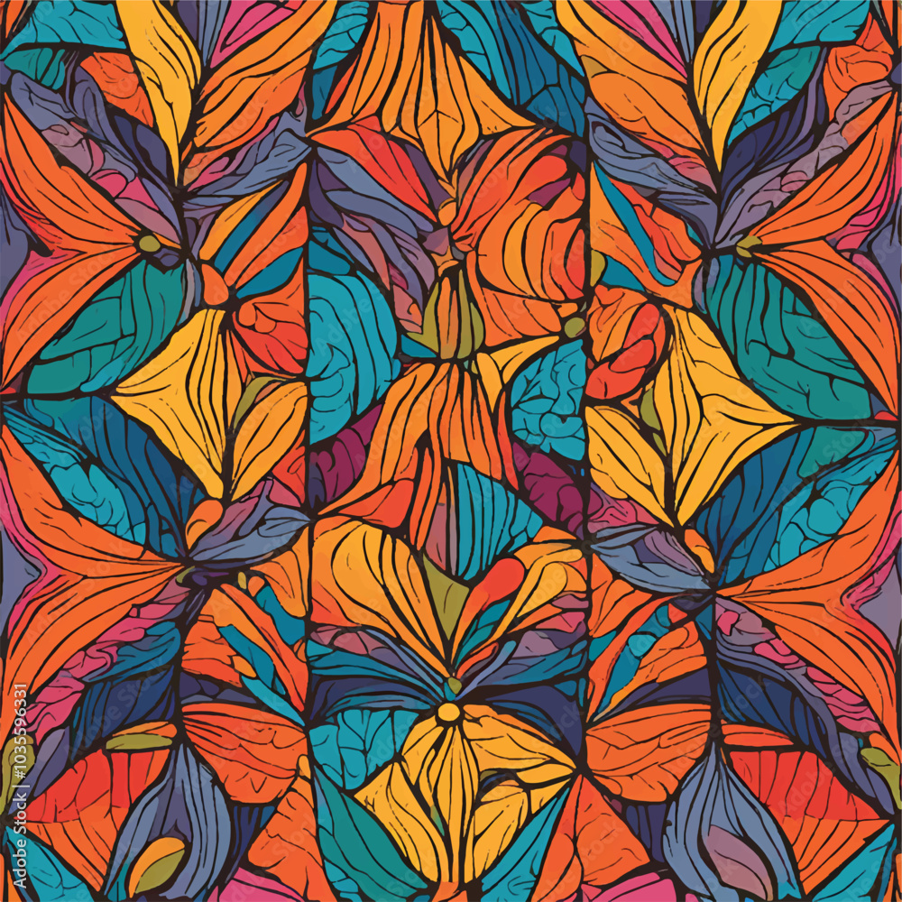 Abstract geometric background. Colorful seamless pattern Abstract geometric background. Colorful seamless pattern