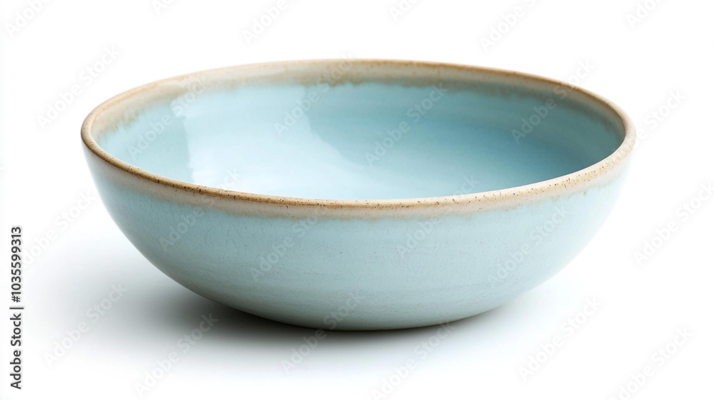 Ceramic Bowl  Blue Glaze  Kitchenware  Serving Dish  Empty Bowl