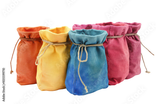 High-Quality Chalk Bags Ideal for Rock Climbing and Bouldering, Perfectly Isolated on a transparent Background photo