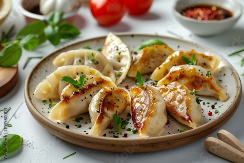 A close up of a plate of food on a table