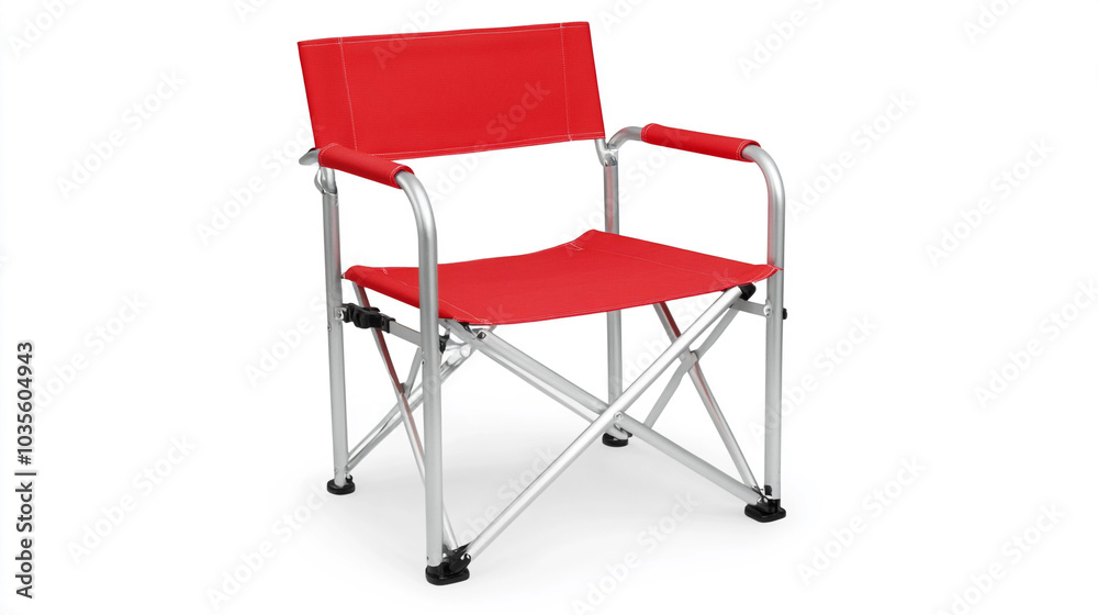 Red Folding Camping Chair with Aluminum Frame Outdoor Seating Portable Lightweight Red Folding Camping Chair with Aluminum Frame Outdoor Seating Portable Lightweight