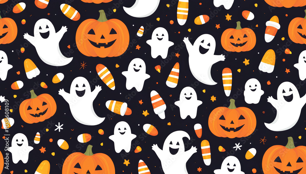 halloween seamless background Images for making cards.