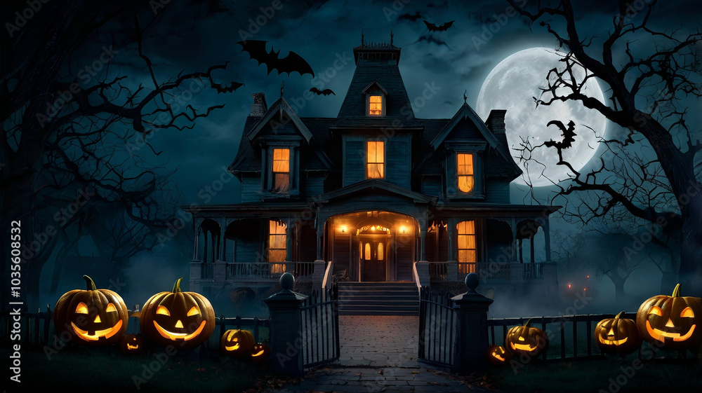 A mysterious house that is quiet and full of creepiness