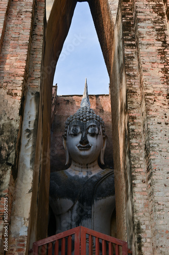 landmark in Thailand, Wat Si Chum, Sukhothai photo