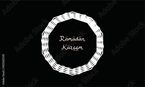 ramadan kareem, octagonal ornament design