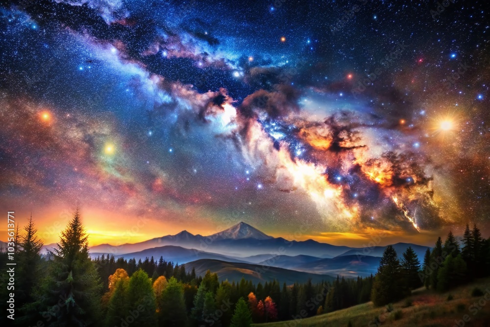 Vast Cosmos: A Starry Night Filled with Countless Stars for Cosmic Wonders Vast Cosmos: A Starry Night Filled with Countless Stars for Cosmic Wonders