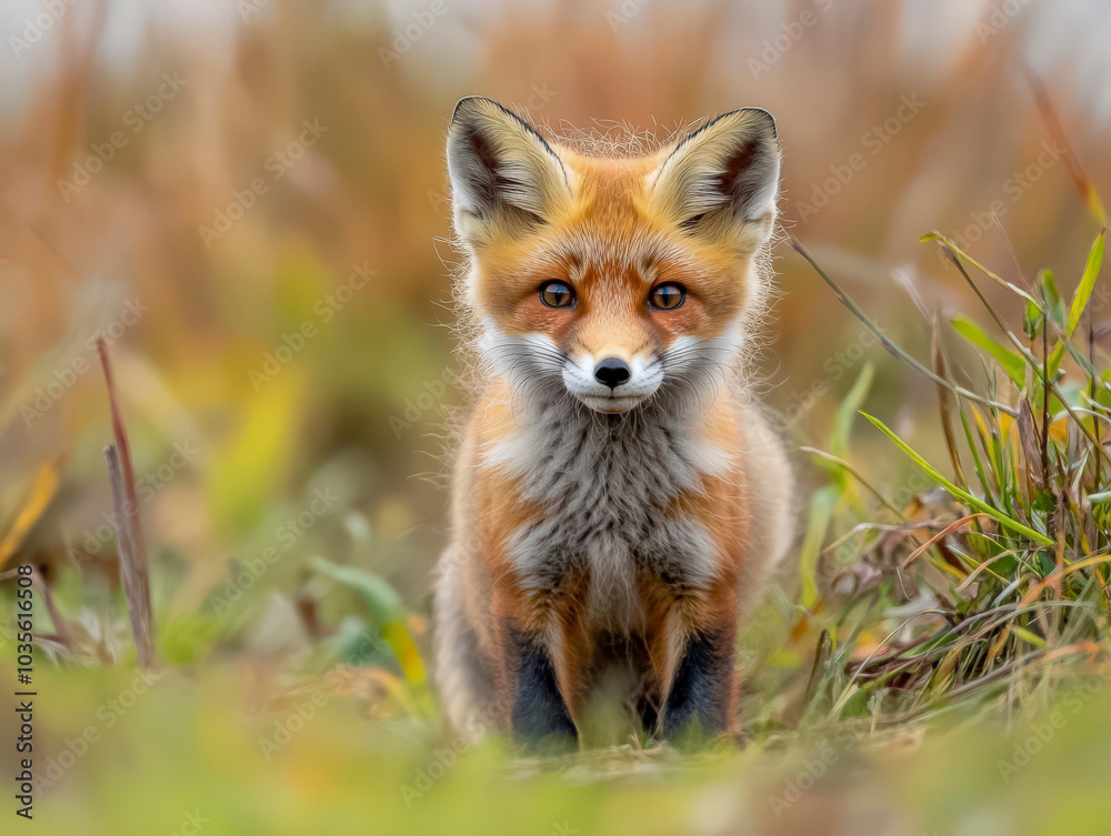 Young red fox cub Young red fox cub
