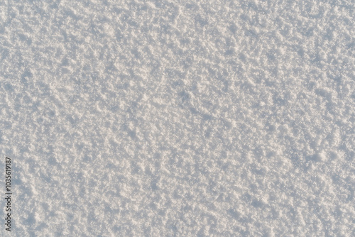 Obraz na płótnie Natural snow texture. Smooth surface of clean fresh snow. Snowy ground. w salonie