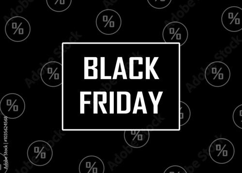 Poster for the Black Friday sale. Advertising your store's discounts.