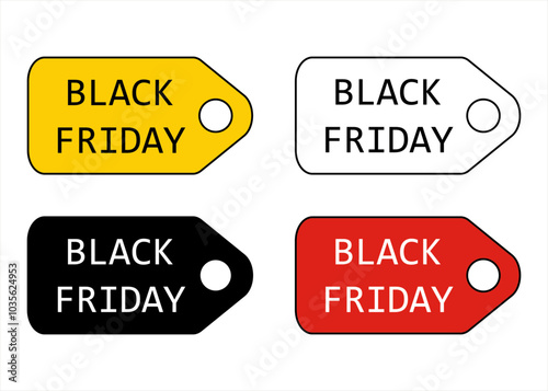 Poster for the Black Friday sale. Advertising your store's discounts.