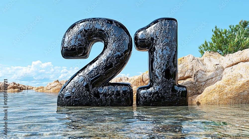 Fototapeta premium Serene Isolated Watercolor Scene on White Background