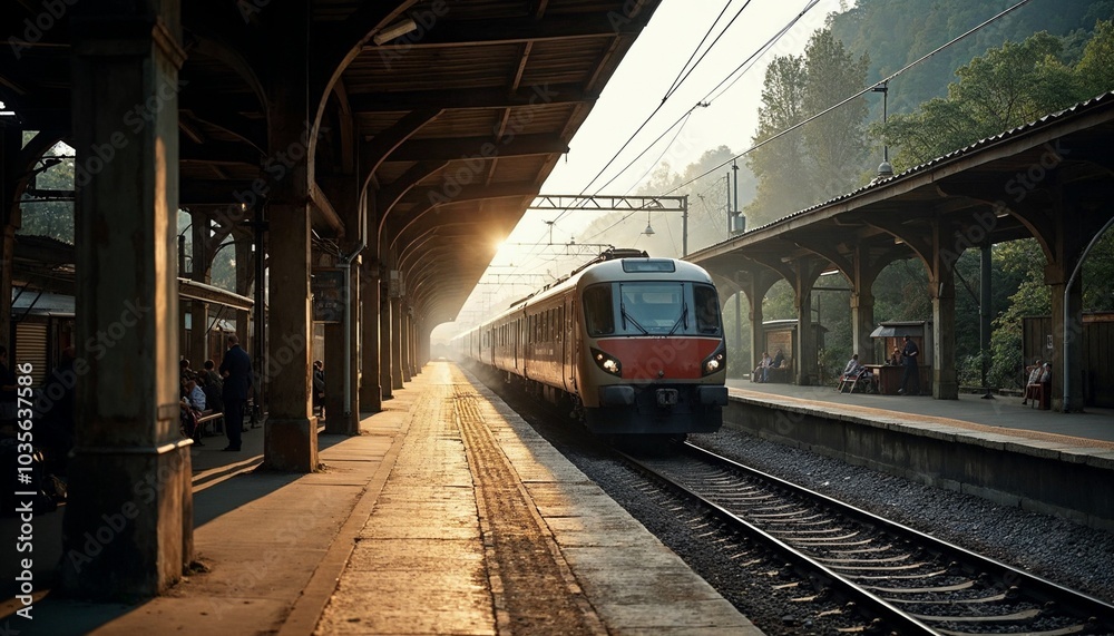 Fototapeta premium train in the station