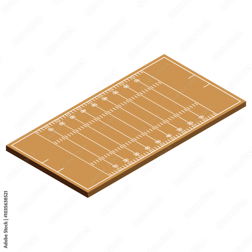 American Football Field 3D American Football Field 3D