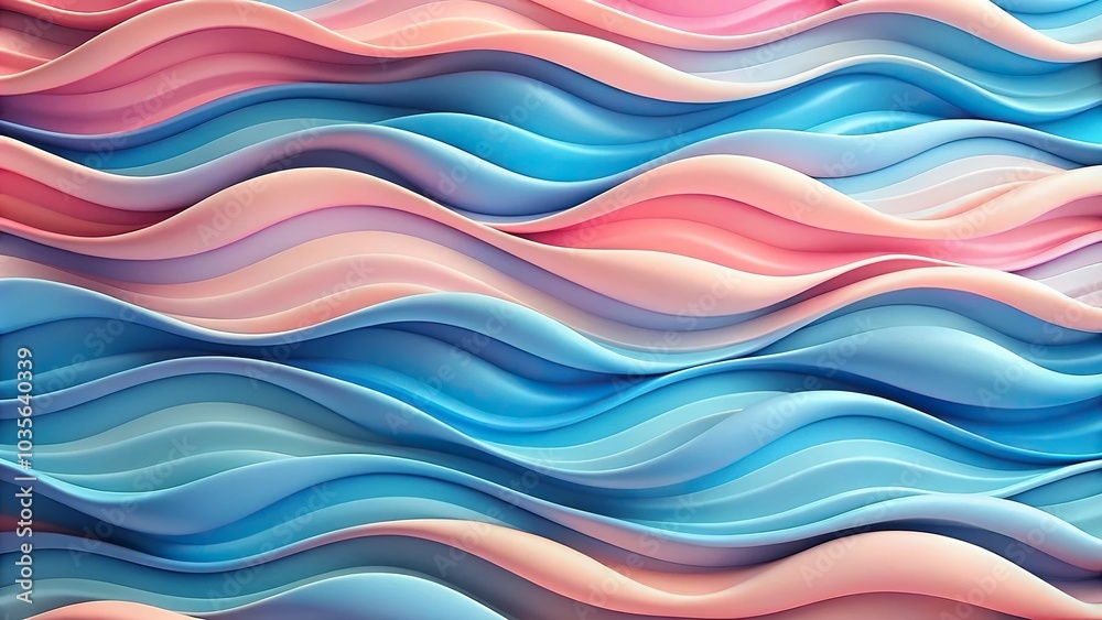 Abstract pastel colored wave background